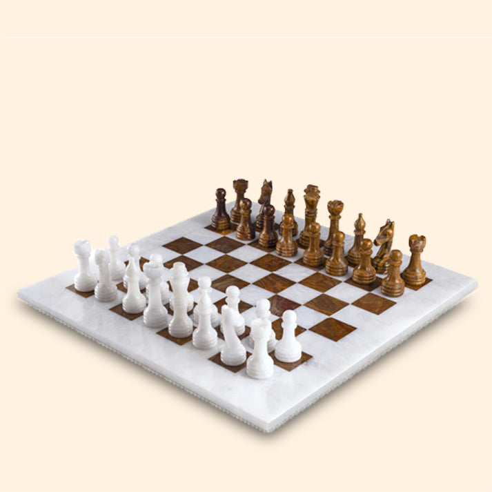 White & Old Copper Chess (15x15)