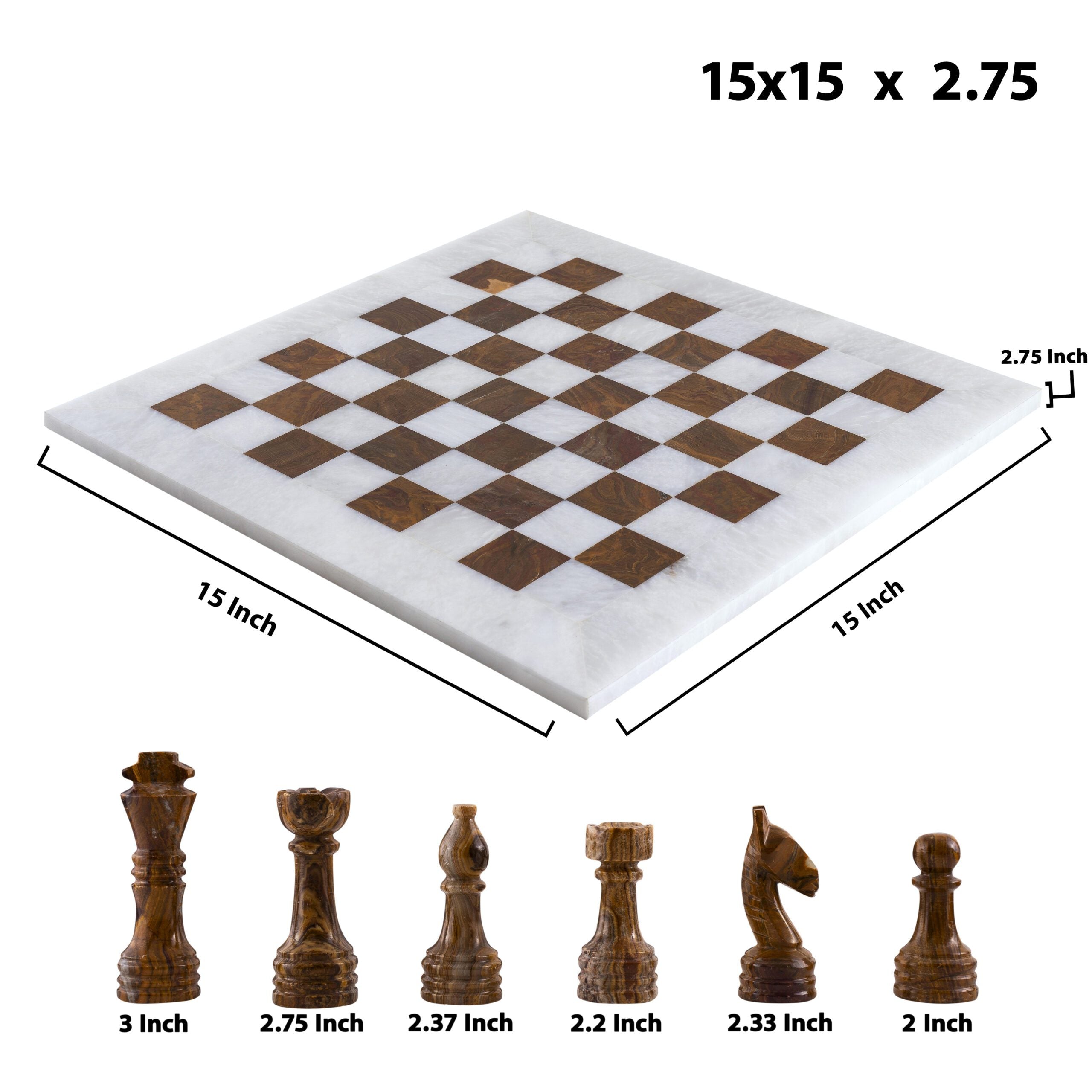 White & Old Copper Chess (15x15)