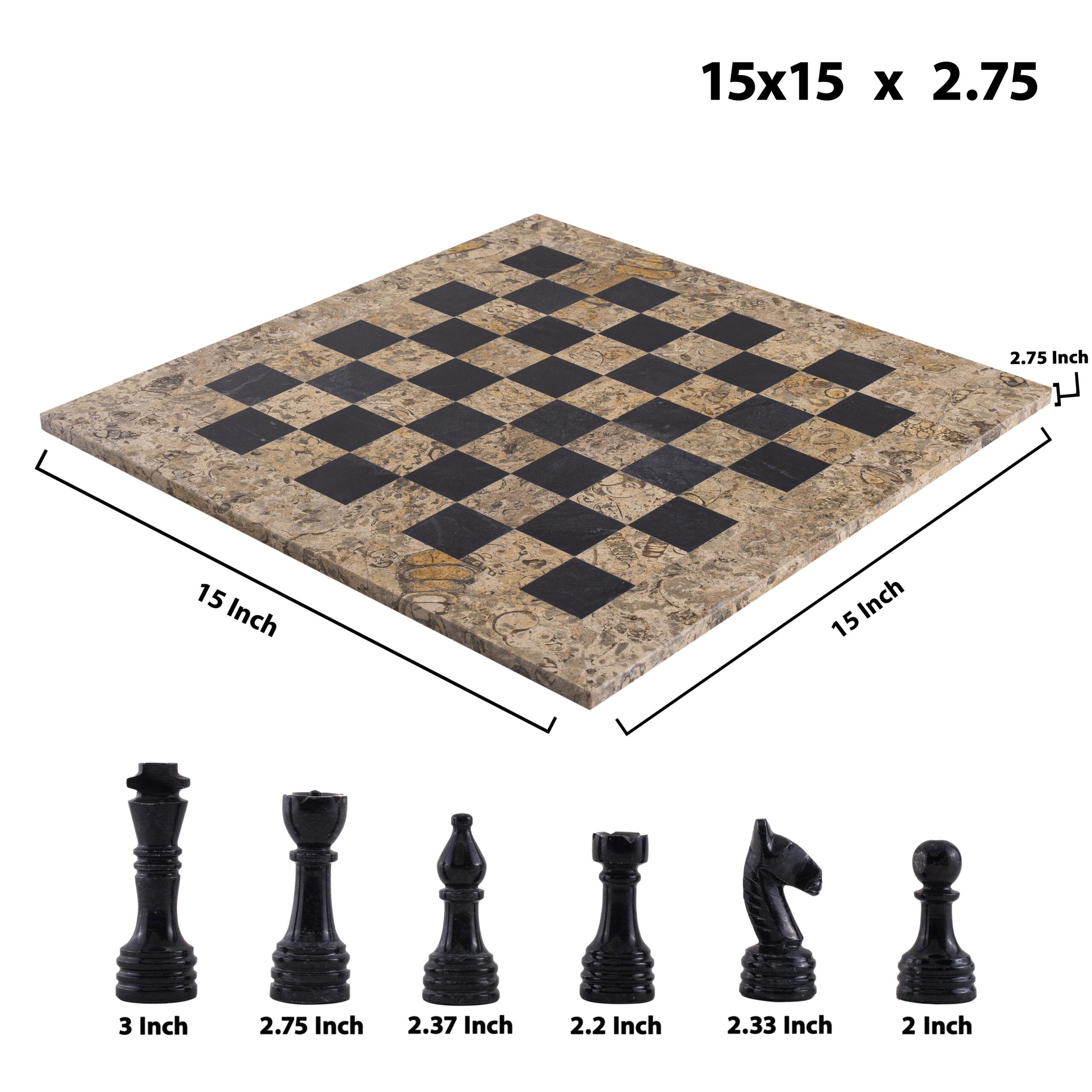 Pinecone & Black Chess (15x15)